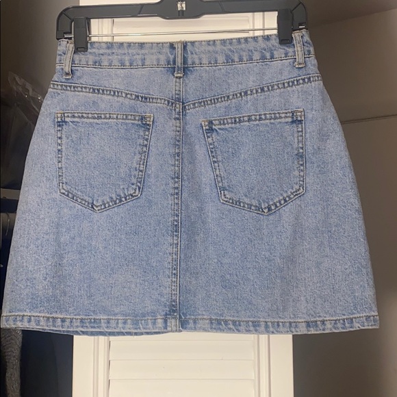 F21 Blue Denim skirt - Picture 2 of 3